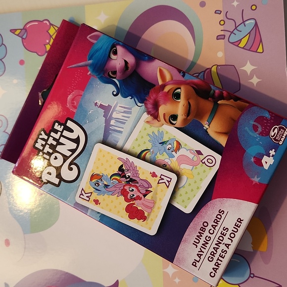 My Little Pony Jumbo Playing Cards with Unicorn Coloring Activity Book - Picture 2 of 7